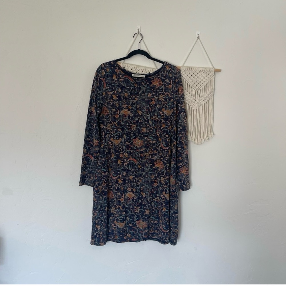 Peruvian Connection Pima Cotton Blend Floral Dress